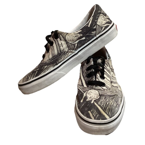 Vans x Moma Unisex Lace-up Sneakers The Scream by Edward Munch Size W6.5 M5 - Picture 2 of 15